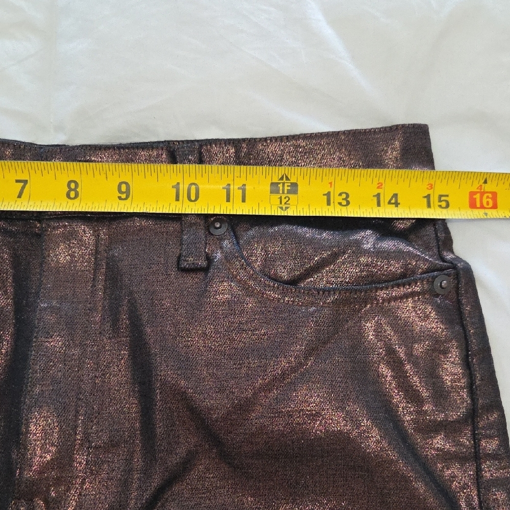 Banana Republic Straight High Rise Metallic Pants - Picture 10 of 10